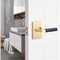 Sure-Loc Hardware Sure-Loc Hardware Levanto Privacy Rosette, Satin Brass, Smooth Grip in Flat Black LV102 SB GRIP-SM FBL - alternate 2